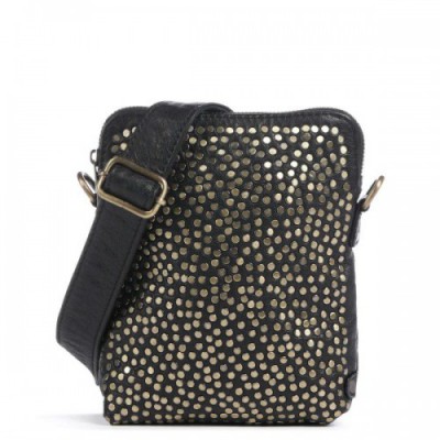 Depeche Power Parade Crossbody bag softly grained calfskin black