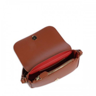 Emporio Armani Lilly Crossbody bag fine grain cow leather brown