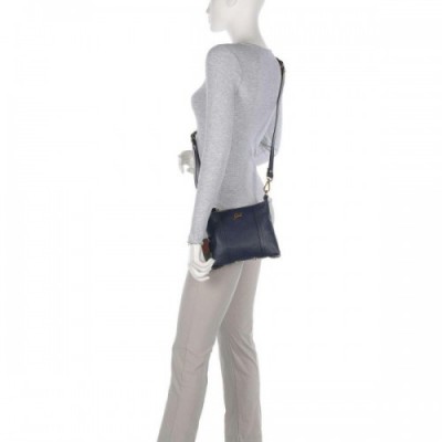 Gabs Urban Elide Crossbody bag grained calfskin dark blue