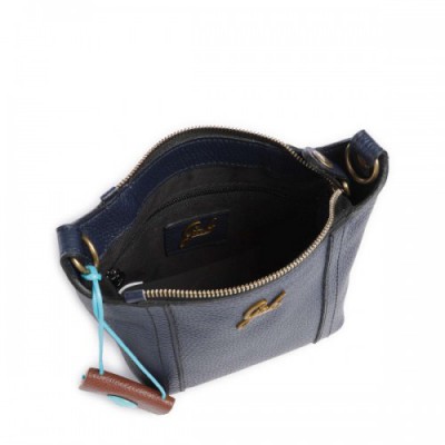 Gabs Urban Elide Crossbody bag grained calfskin dark blue