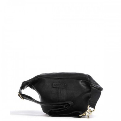Depeche Golden Chic Fanny pack softly grained calfskin black