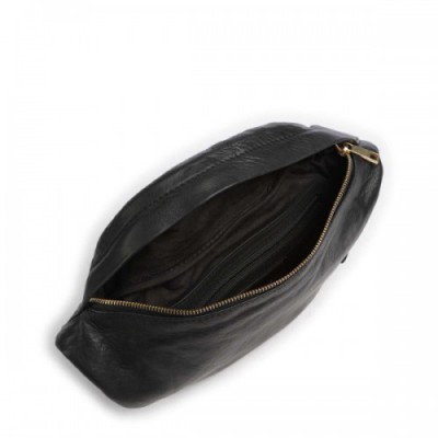 Depeche Golden Chic Fanny pack softly grained calfskin black