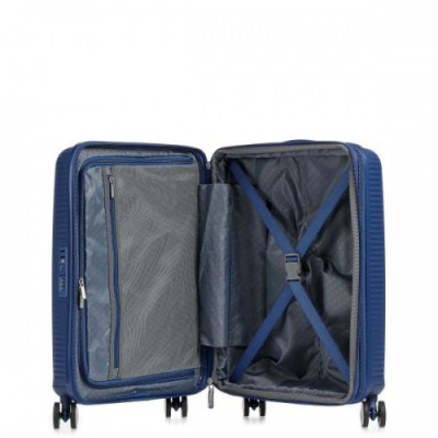 American Tourister Soundbox Spinner (4 wheels) navy 55 cm