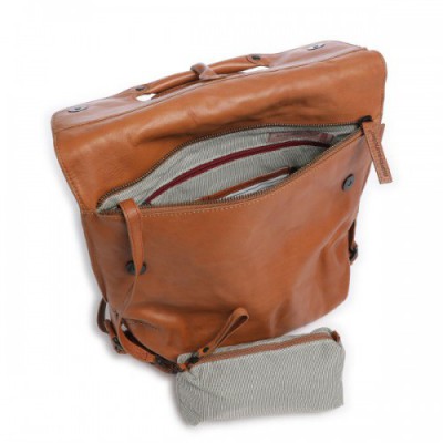 Aunts & Uncles Grandma's Luxury Club Mrs. Mince Pie Backpack bag fine grain cow leather cognac