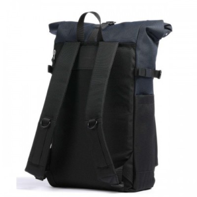 Sandqvist Urban Outdoor Ilon Rolltop backpack 13″ recycled ripstop polyester black/blue