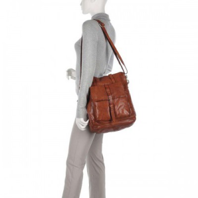Campomaggi Backpack bag grained cow leather brown
