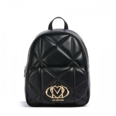 Love Moschino Embossed Q Backpack synthetic black