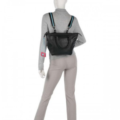 Gabs G3 Plus M Backpack bag grained calfskin dark blue