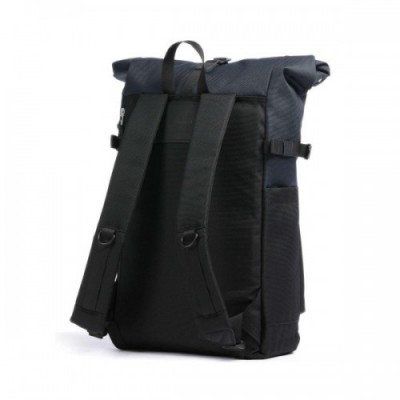 Sandqvist Urban Outdoor Ilon Rolltop backpack 13″ recycled ripstop polyester black/blue