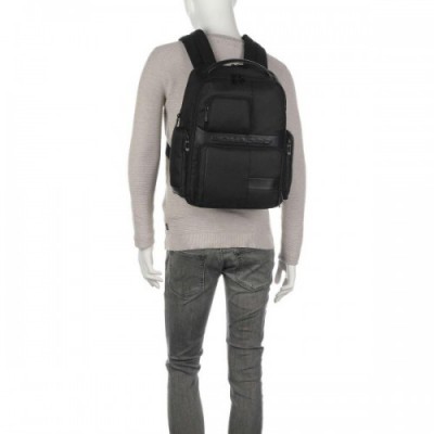 Piquadro Wollem Laptop backpack 15″ recycled polyester dark blue