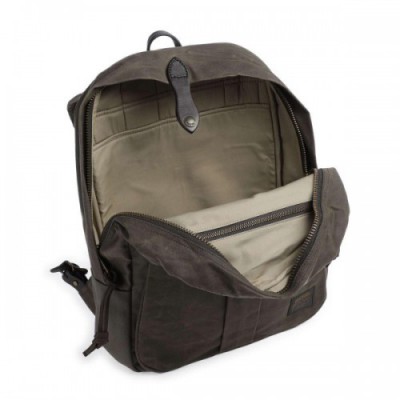 Filson Oil Finish Tin Cloth Journeyman Backpack 15″ cotton greygreen
