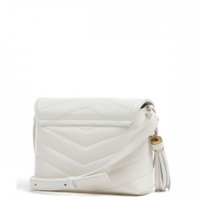 Twinset Dreamy Leather Crossbody bag soft cow leather ivory