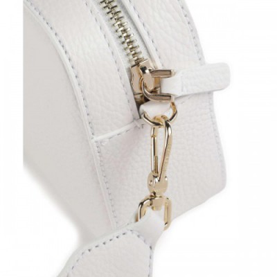 Coccinelle Tebe Crossbody bag grained leather white