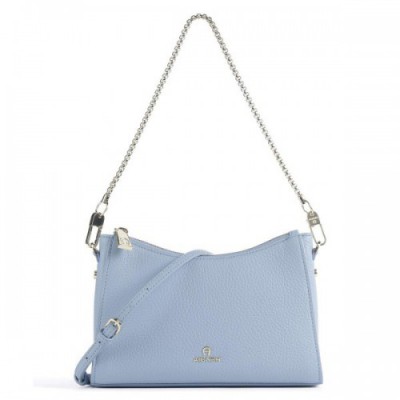 Aigner Ivy Crossbody bag grained cow leather light blue