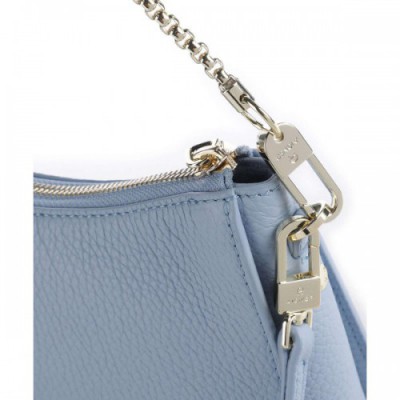 Aigner Ivy Crossbody bag grained cow leather light blue