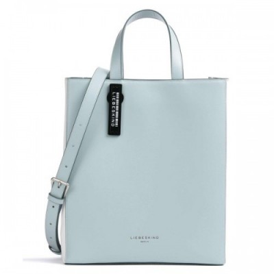 Liebeskind Paper Bag Carter Color Combi M Handbag smooth leather light blue
