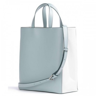 Liebeskind Paper Bag Carter Color Combi M Handbag smooth leather light blue