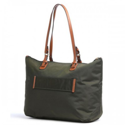 Brics X-Collection Tote bag recycled nylon olive-green