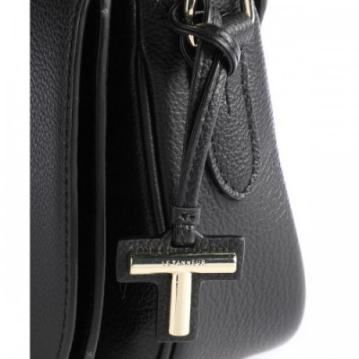 Le Tanneur Gisele Crossbody bag grained leather black
