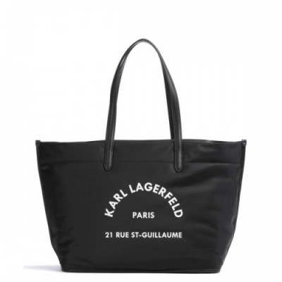 Karl Lagerfeld Rue St Guillaume Medium Tote bag recycled polyamide black