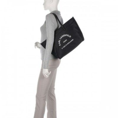 Karl Lagerfeld Rue St Guillaume Medium Tote bag recycled polyamide black