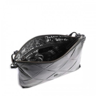 Picard Carre Crossbody bag embossed cow leather black