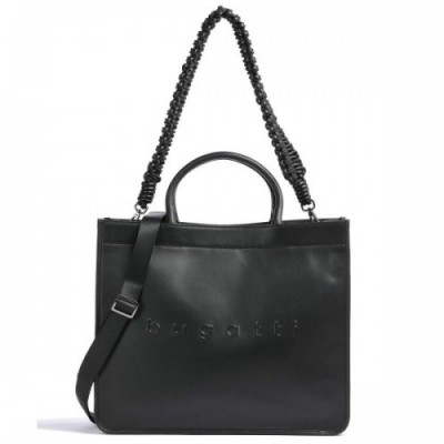 Bugatti Daphne Tote bag 14″ fine grain leather black