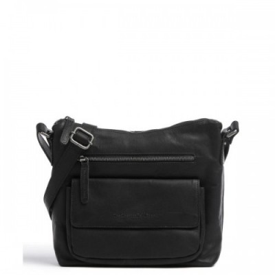 The Chesterfield Brand Hailey Crossbody bag pull-up cow leather black