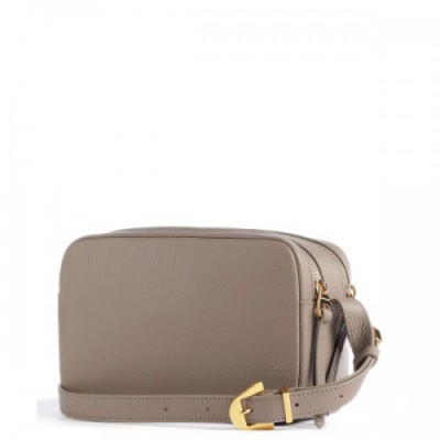 Coccinelle Gleen Crossbody bag grained cow leather taupe