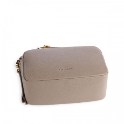 Coccinelle Gleen Crossbody bag grained cow leather taupe