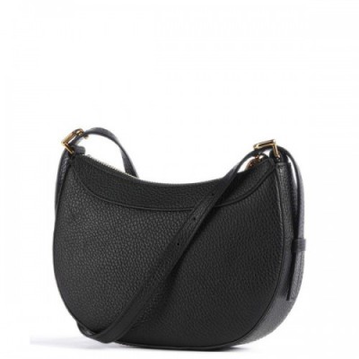 Coccinelle Whisper Crossbody bag grained cow leather black