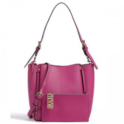 Versace Jeans Couture Zipper Shoulder bag synthetic pink