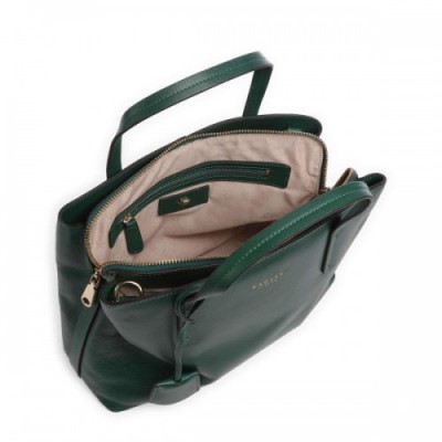 Radley London Dukes Place Handbag grained leather dark green