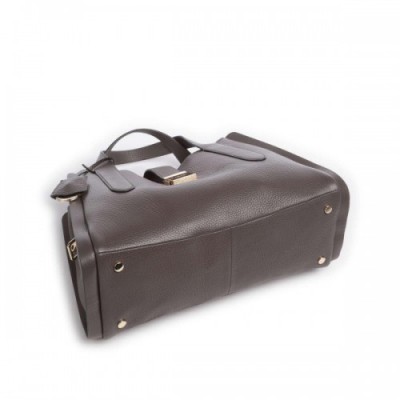 Radley London Sloane Street Handbag grained cow leather dark brown