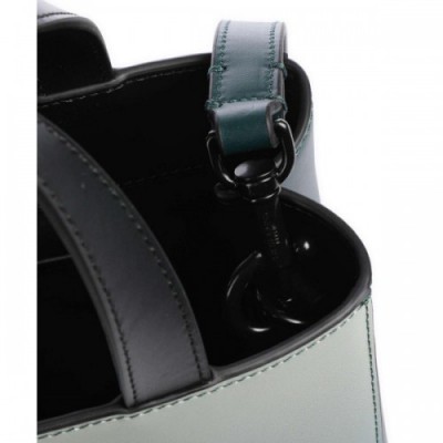 Liebeskind Paper Bag Ombre S Handbag fine grain cow leather green