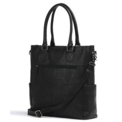 Burkely Antique Avery Tote bag 13″ grained leather black