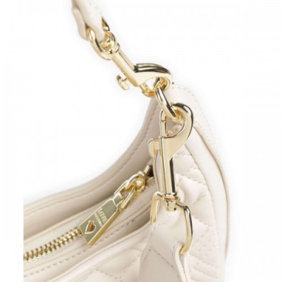 Love Moschino Quilted Hobo bag synthetic ivory