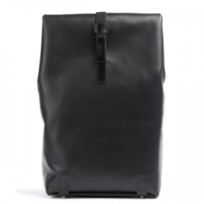 Brooks England Pickwick Reflective Leather Large Rolltop backpack 15″ canvas black