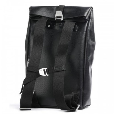 Brooks England Pickwick Reflective Leather Large Rolltop backpack 15″ canvas black