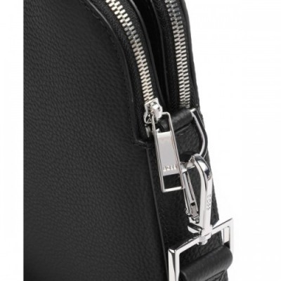 BOSS Crosstown Briefcase grained cow leather black