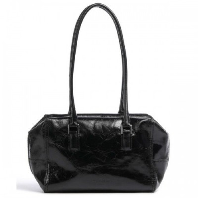 Liebeskind Kayla Lack Distressed S Shoulder bag grained leather black