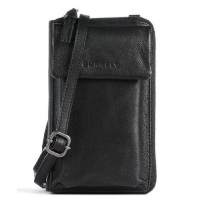 Burkely Just Jolie Phone bag grained leather black