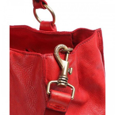 Campomaggi Tote bag grained cow leather red