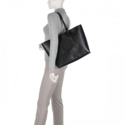 Versace Jeans Couture V-Emblem Tote bag synthetic black