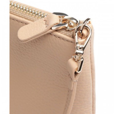 Coccinelle Best Crossbody bag grained leather nature