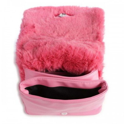 Replay Crossbody bag faux fur pink