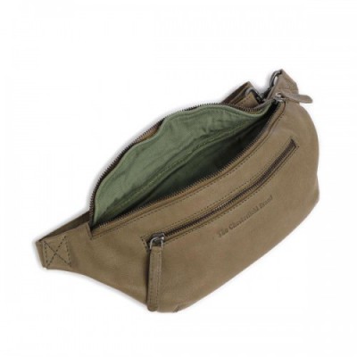 The Chesterfield Brand Washed Wax Cow Severo Fanny pack grained cow leather olive-green