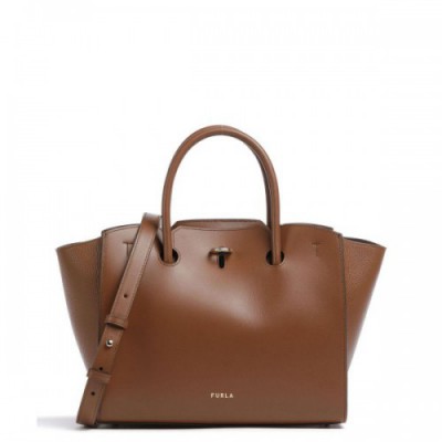 Furla Genesi Handbag leather cognac