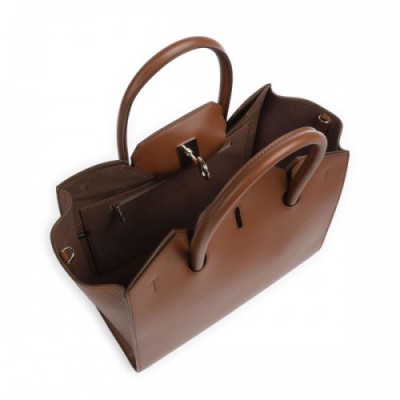 Furla Genesi Handbag leather cognac
