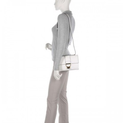 Coccinelle Arlettis Crossbody bag grained leather white